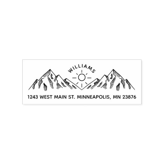 手書素朴名前をカスタムする差出人住所 ラバースタンプ (インプリント)