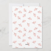 手書結婚したきメリーカップル写真ホリデー シーズンカード (裏面)