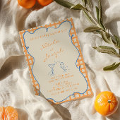 手書絵を描は笑い 招待状