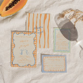 手書絵を描は笑い 招待状