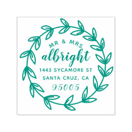 手書記がミセスの結婚差出人住所 セルフインキングスタンプ