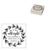 手書記がミセスの結婚差出人住所 ラバースタンプ (押印)