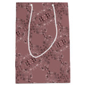 手書「お礼」ハートパターン ミディアムペーパーバッグ (正面)