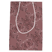 手書「お礼」ハートパターン ミディアムペーパーバッグ (裏面)