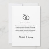 手最高の引きの日の結婚サンキューカード サンキューカード (裏面)