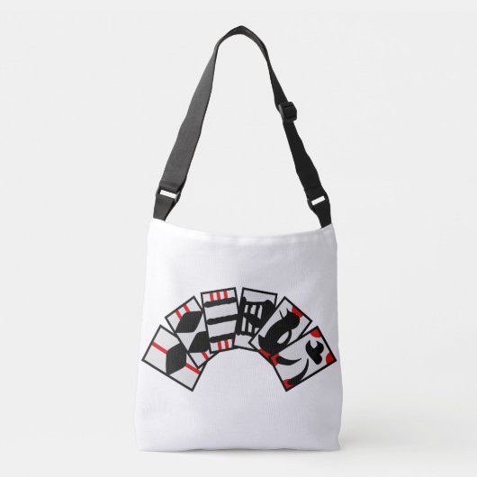 手本引き札3 クロスボディバッグ (正面)