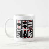 手本引き札 コーヒーマグカップ (左)