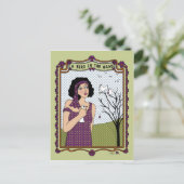 手札の中の鳥_A_はがき ポストカード (スタンド正面)