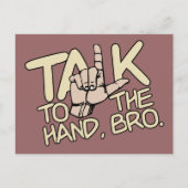 手札はがきに話しカスタム合う ポストカード (正面)