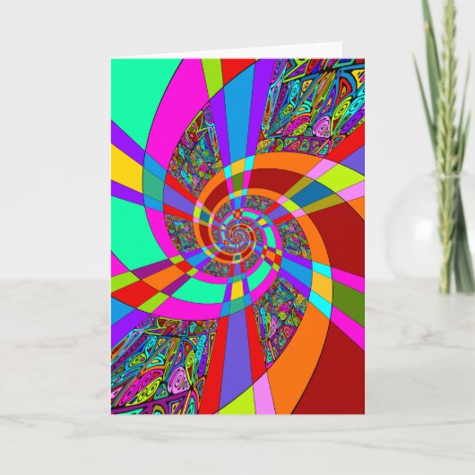 手柄とデジタル絵を描パターンArt 3 カード (正面)