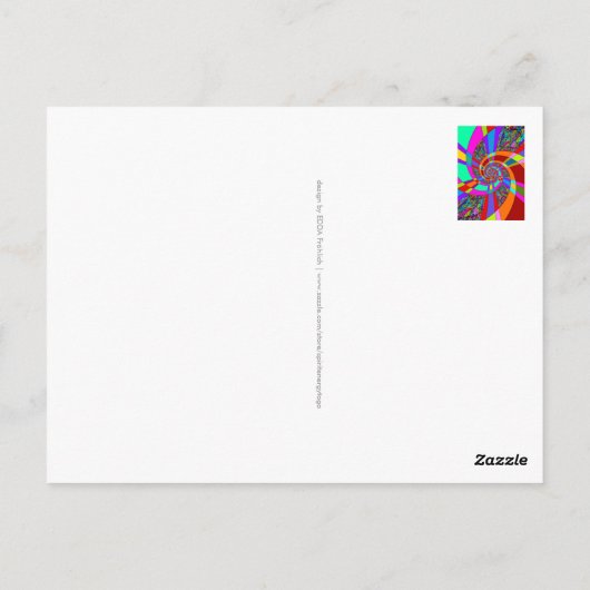 手柄とデジタル絵を描パターンArt 3 ポストカード (裏面)