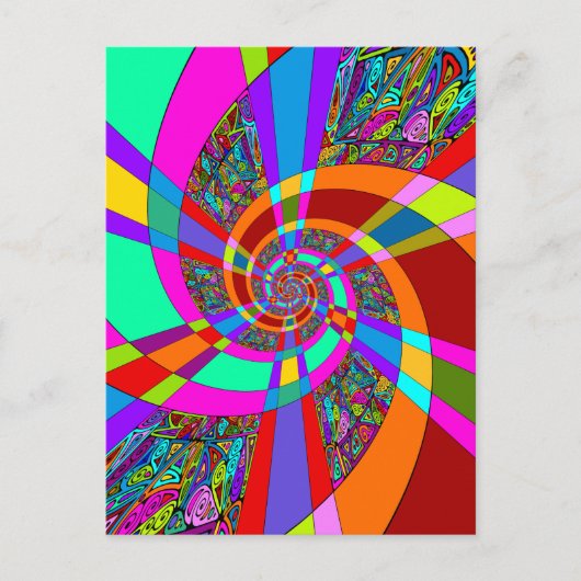 手柄とデジタル絵を描パターンArt 3 ポストカード (正面)