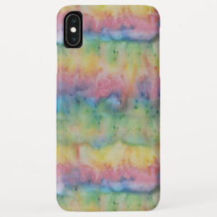 手染めレインボーストライプ iPhone XS MAXケース