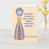 手根管症候群手術のウェルカードを取得 カード (黄色い花)