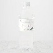 手榴弾と金ゴールドの水ボトルラベル ペットボトルラベル (正面)