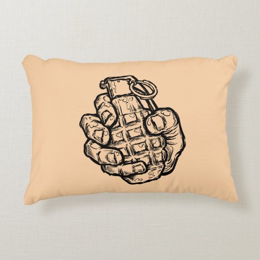 手榴弾イン漫画スタイル アクセントクッション (正面)