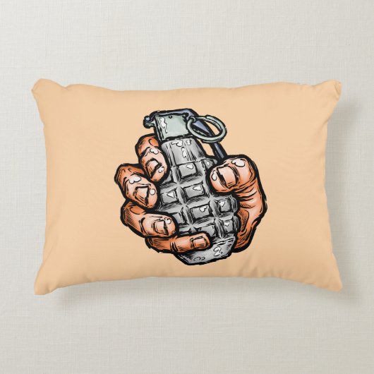 手榴弾イン漫画スタイル アクセントクッション (正面)