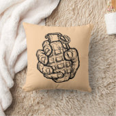 手榴弾イン漫画スタイル クッション (ブランケット)