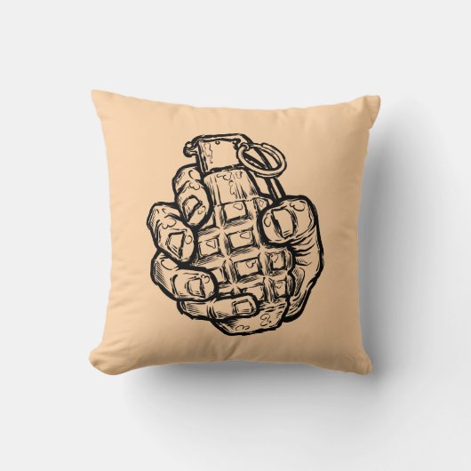 手榴弾イン漫画スタイル クッション (正面)