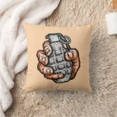 手榴弾イン漫画スタイル クッション (ブランケット)