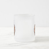 手榴弾イン漫画スタイル フロストグラスマグカップ (中央)