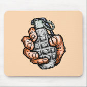 手榴弾イン漫画スタイル マウスパッド (正面)