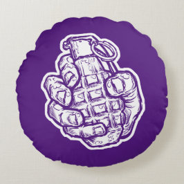 手榴弾イン漫画スタイル ラウンドクッション