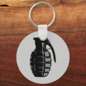 手榴弾 – グレー キーホルダー (正面)