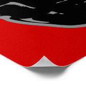 手榴弾 – グレー ポスター (角)