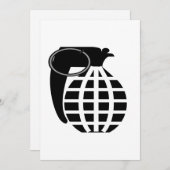 手榴弾 招待状 (正面/裏面)