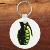 手榴弾 – 緑 キーホルダー (正面)
