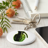 手榴弾 – 緑 キーホルダー (側面)