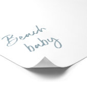 手水書色ビーチベビーポスター ポスター (角)