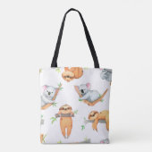 手水絵を描色のトロピカルカットなアニメ トートバッグ (裏面)