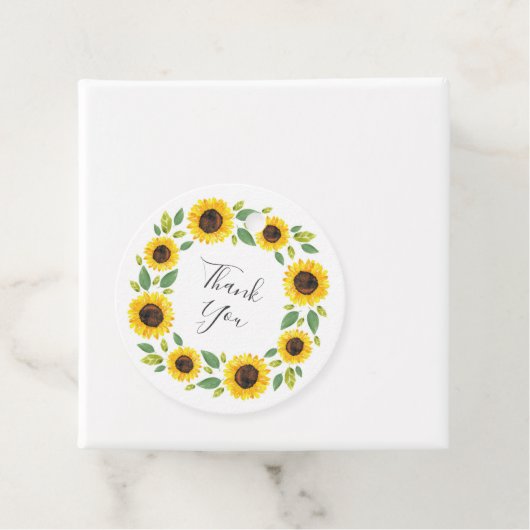 手水絵を描色ひまわりリース フェイバータグ (インサイチュ)