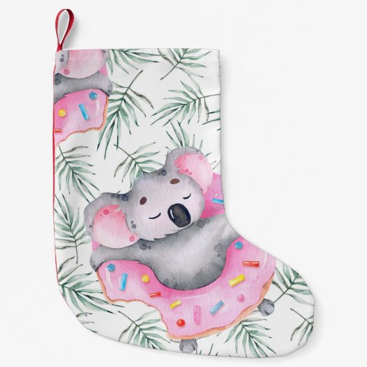 手水絵を描色コアラトロピカ スモールクリスマスストッキング (正面)
