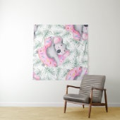 手水絵を描色コアラトロピカ タペストリー (インサイチュ(横))