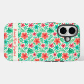 手水絵を描色熱帯花の夏 Case-Mate iPhoneケース (裏面 (横))