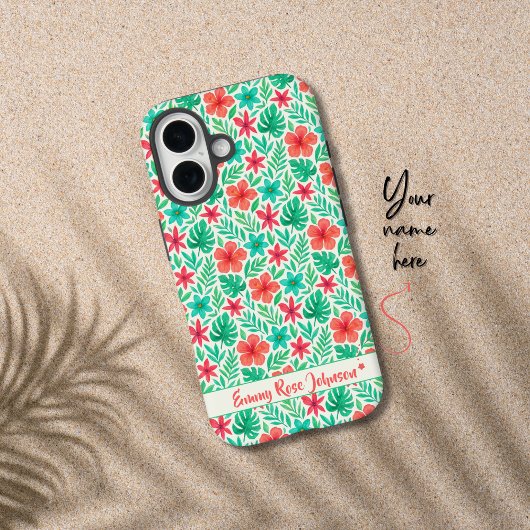 手水絵を描色熱帯花の夏 Case-Mate iPhoneケース