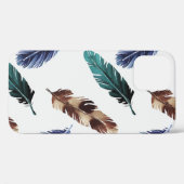 手水絵を描色継ぎ目無し模様(色付き) Case-Mate iPhoneケース (裏面 (横))