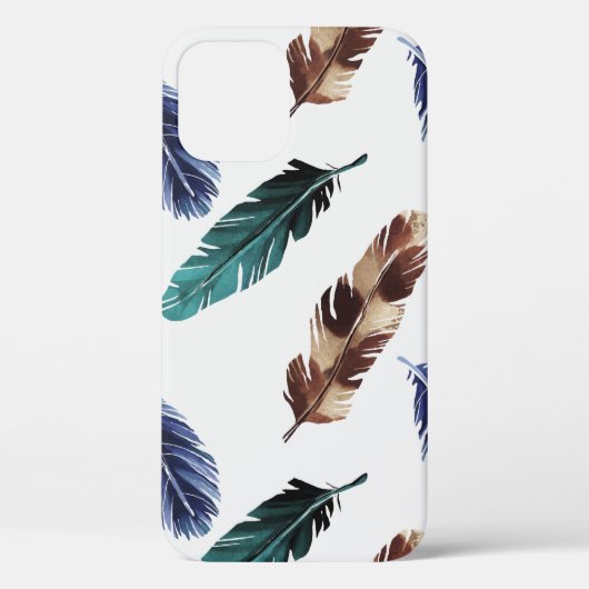 手水絵を描色継ぎ目無し模様(色付き) Case-Mate iPhoneケース (裏面)