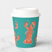 手水色シーフードロブスターエビカニ焼き 紙コップ (正面)