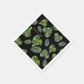 手水色モンステラアダンソニリーフ結婚ズ スタンダードカクテルナプキン (角)