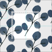 手水色ユーカリ緑の青 ファブリック (タイル)