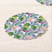 手水色彩の鮮やか色サボテン ペーパーコースター (アングル)