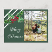 手水色彩の鮮やか色パインリース及びレッドベリー シーズンポストカード (正面)