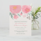 手水色彩の鮮やか色フローラ結婚式招待状 招待状 (スタンド正面)