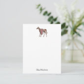 手水色彩の鮮やか色馬文具 招待状 (スタンド正面)