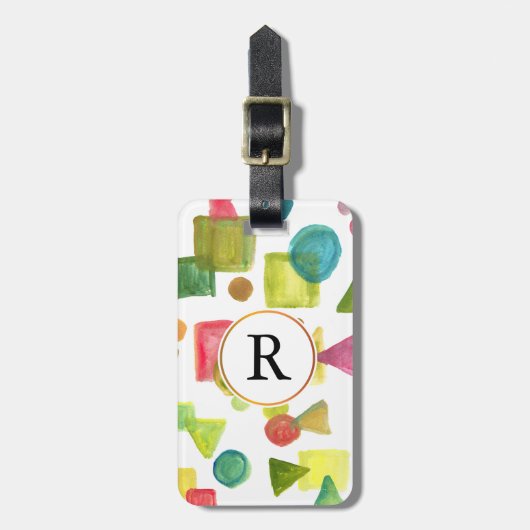 手水色彩の鮮やか色 ラゲッジタグ (正面縦)