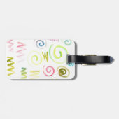 手水色彩の鮮やか色 ラゲッジタグ (裏面横)